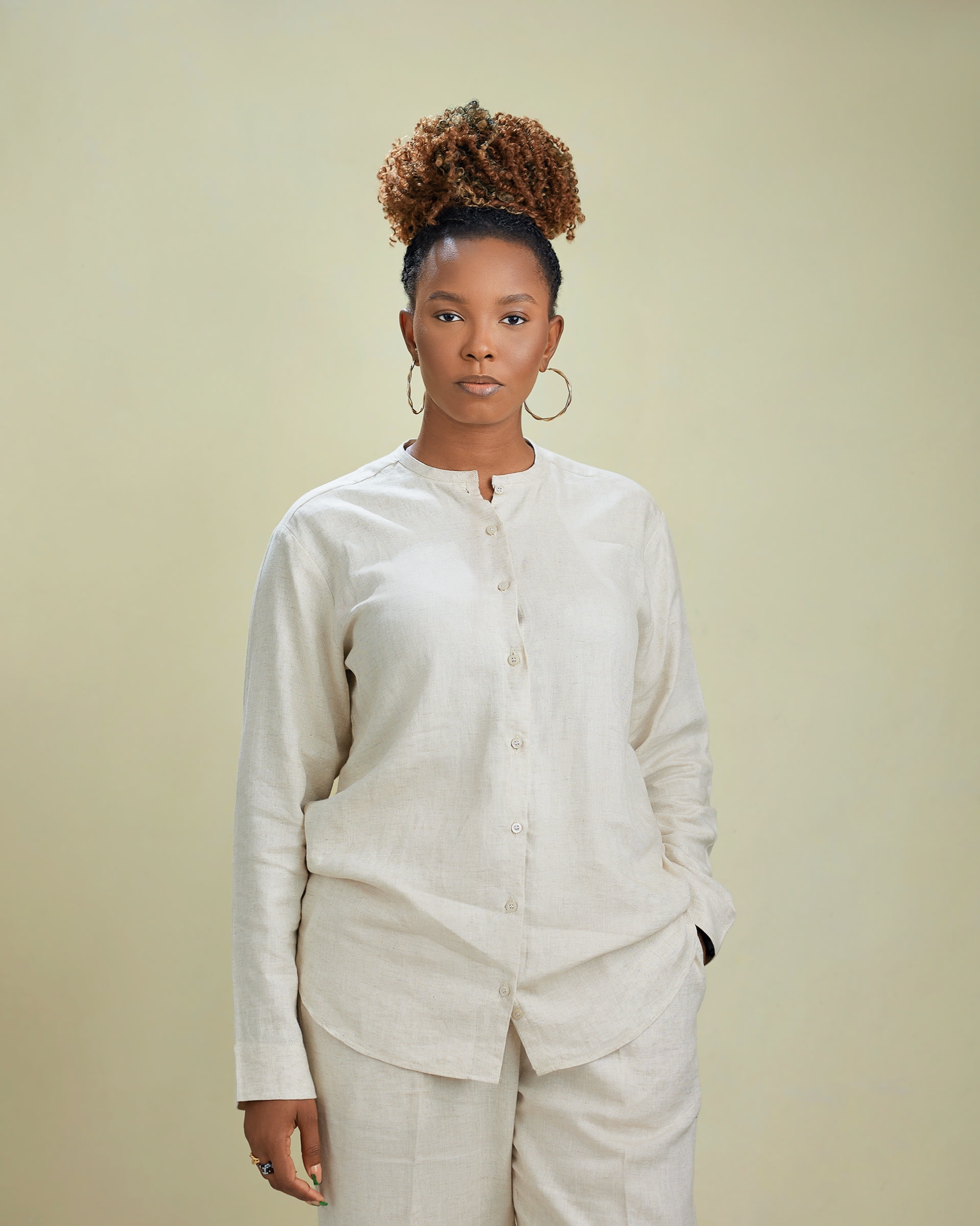 The Cream Linen Set