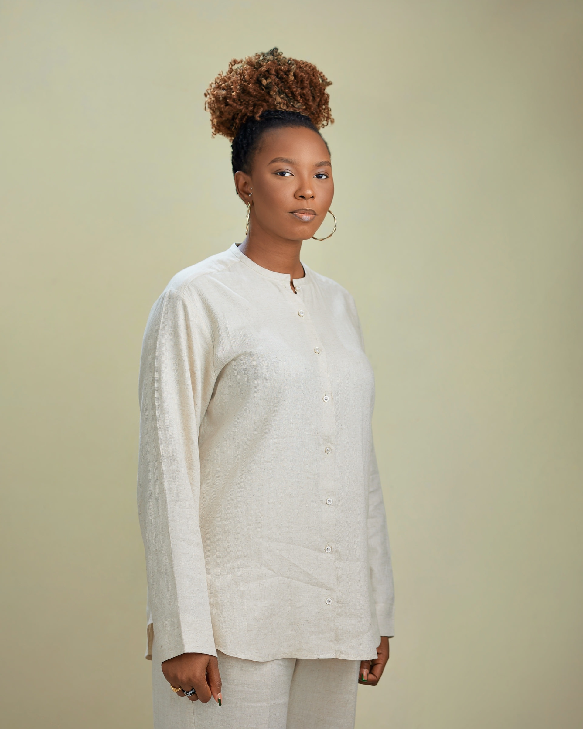 The Cream Linen Set