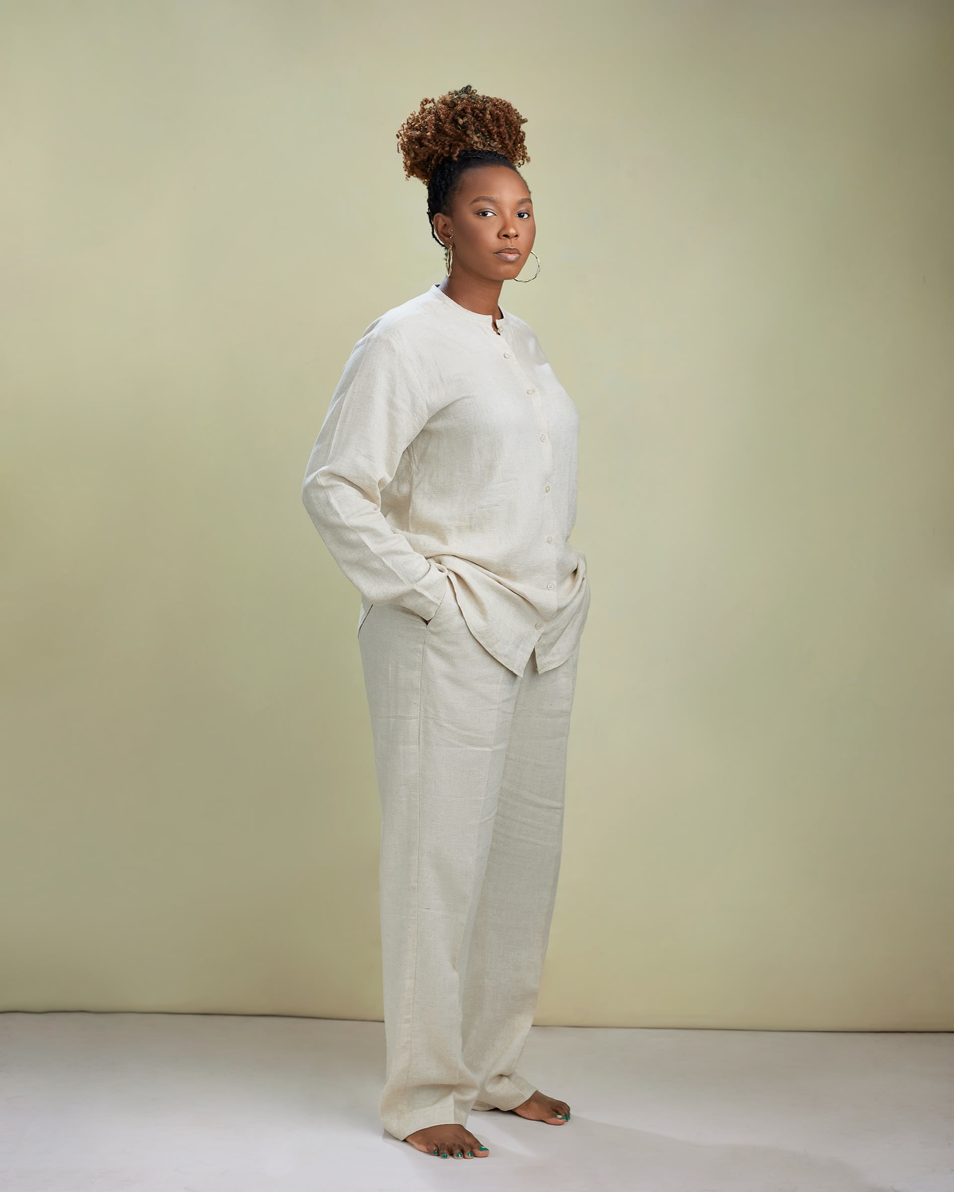The Cream Linen Set