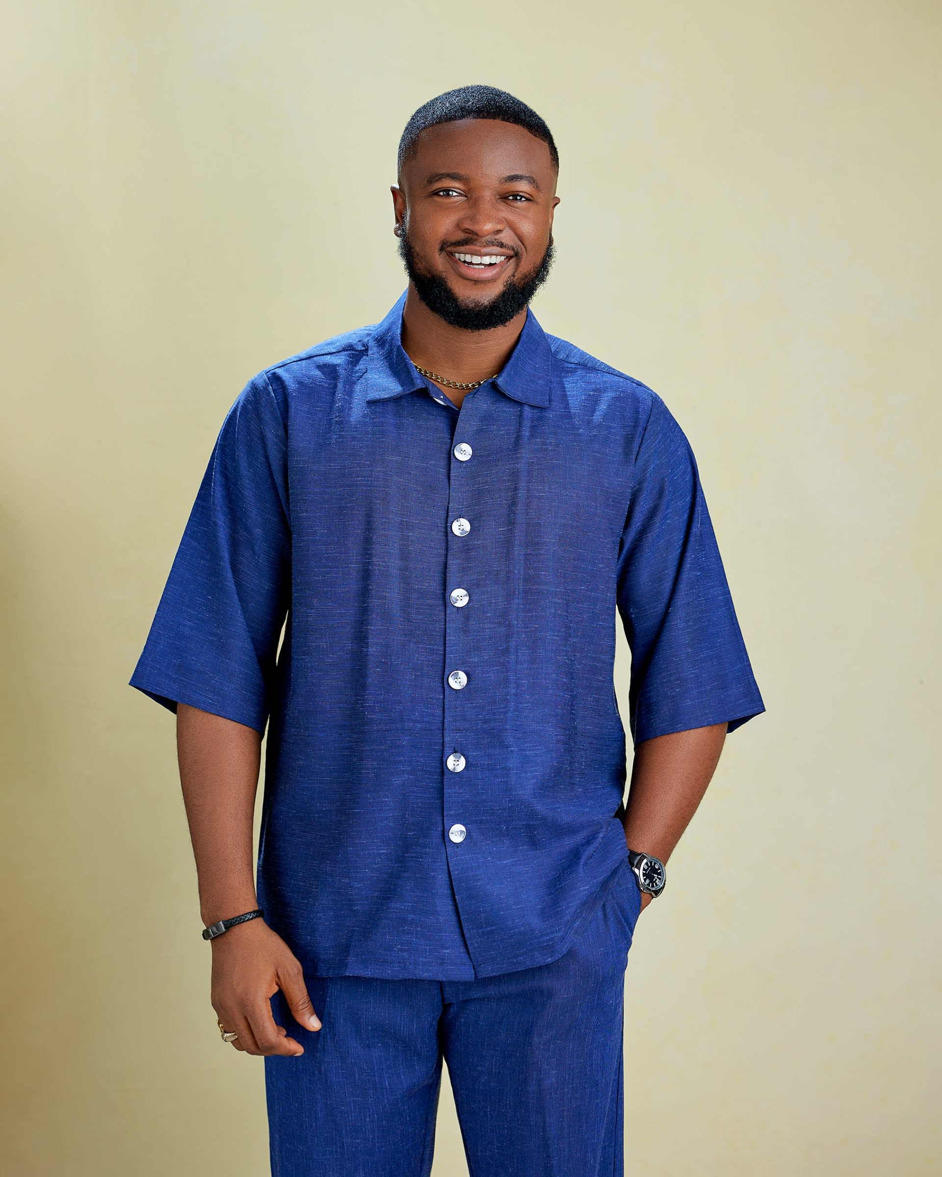The Indigo Linen Set