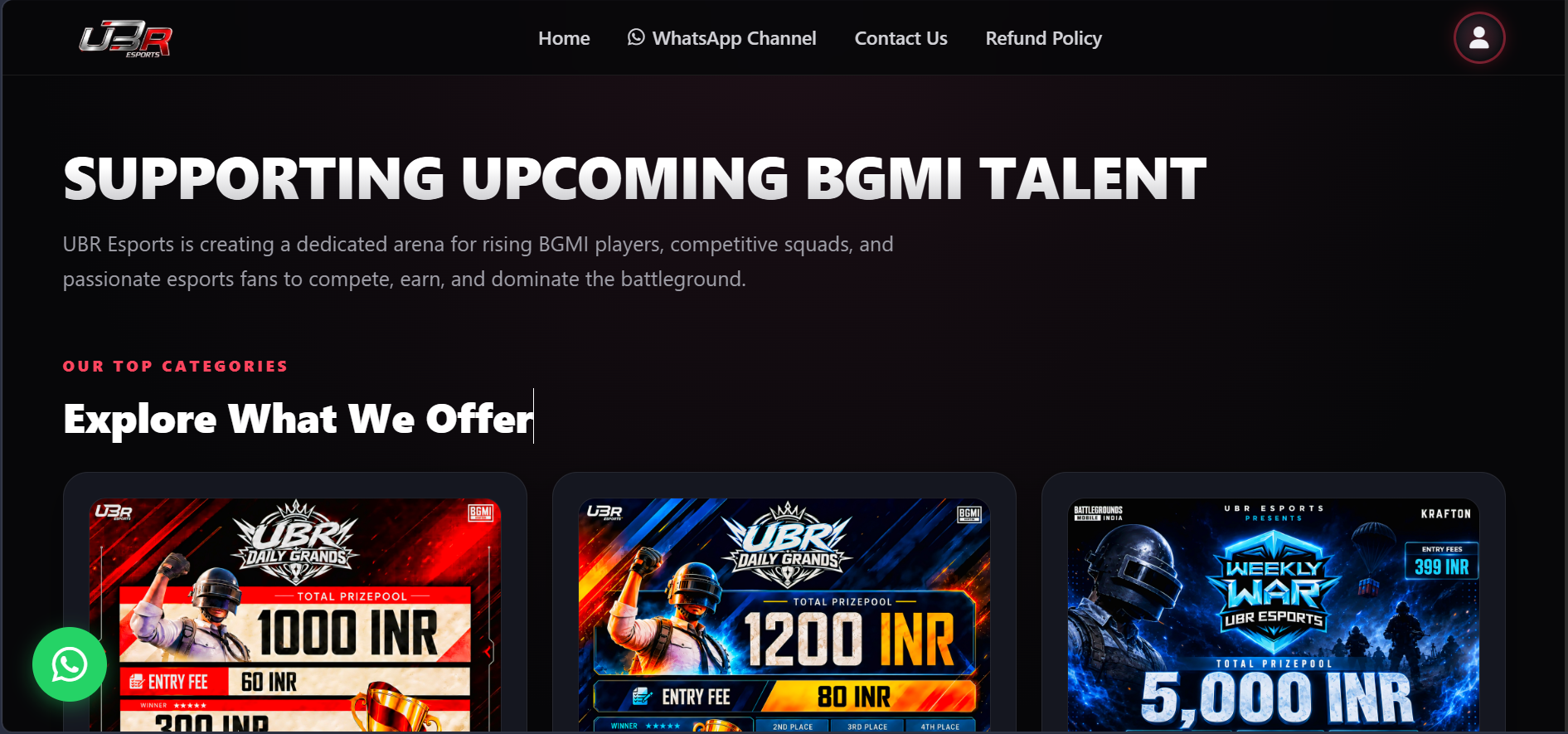 ubresport - bgmi gaming scrims website