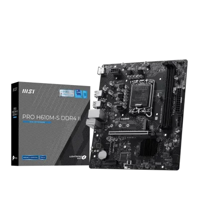 MSI PRO H610M-S DDR4 II LGA1700 M-ATX Motherboard