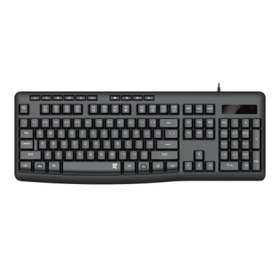 Redragon BK-7366 Full-size Ergonomic Wired Membrane Office Keyboard - Black