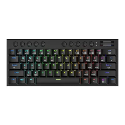 REDRAGON Horus Mini Pro 61Key Wireless Bluetooth Red Switch RGB Low Profile Gaming Mechanical Keyboard - Black
