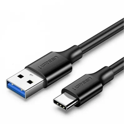 UGREEN Type-C to USB-A 3.0 Cable 1.5m โ Fast Charging 3A, 5Gbps Sync โ Black