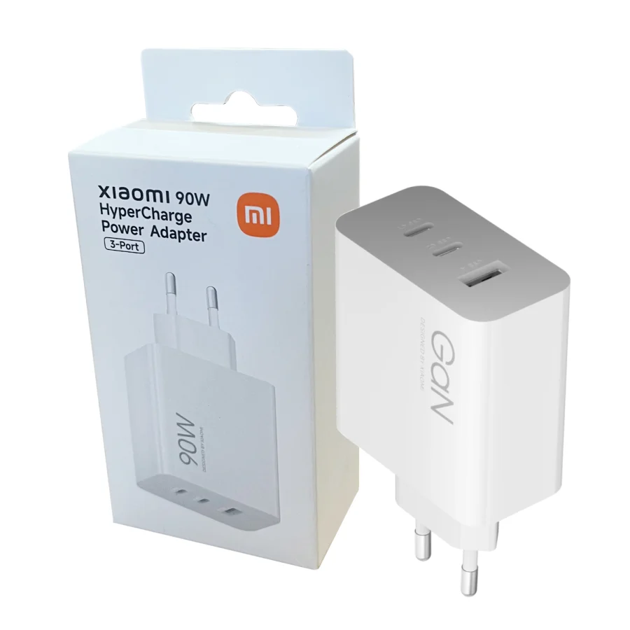 Xiaomi 90W HyperCharge 3-Port Fast Charger β White