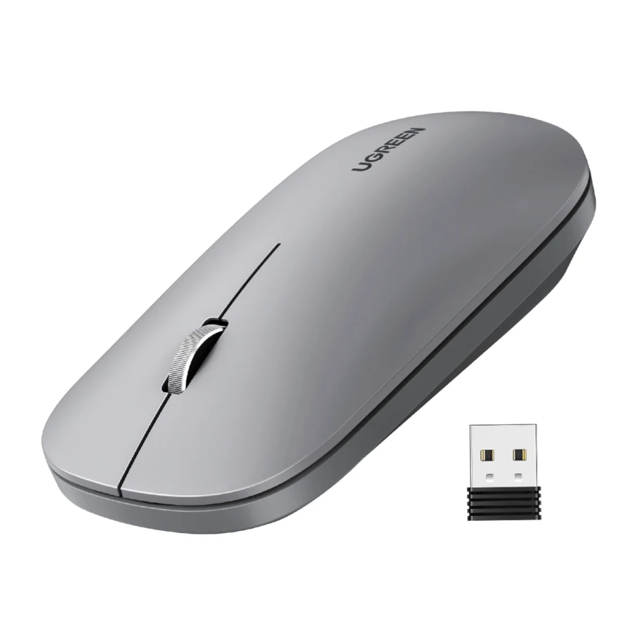 UGREEN Portable 2.4GHz Wireless Mouse - Grey