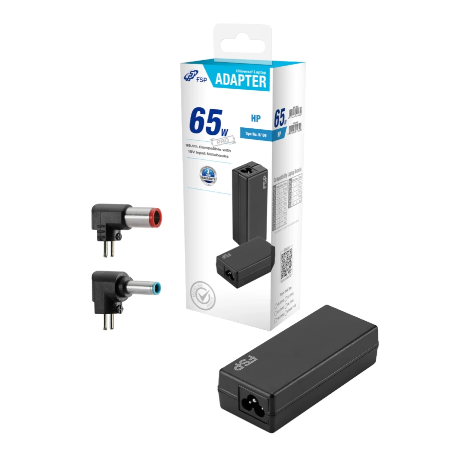 FSP PRO 65W Universal Laptop Adapter β HP
