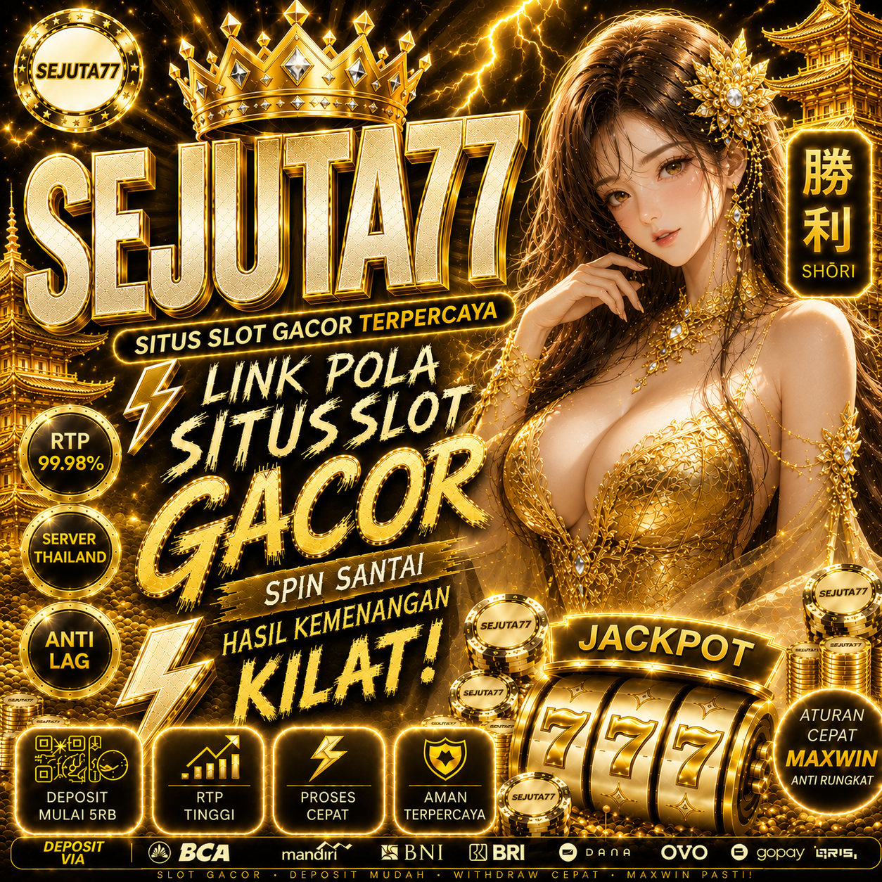 Sejuta77: Slot Depo 10K & Slot PG Soft Gacor Terbaru 2026