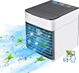 CUPEX Portable Air Conditioner, Upgraded Multifunction 4 in 1 Cooling Fan with 3 Speed, USB Mini Personal Air Cooler for Room Tent Office Bedroom, Black