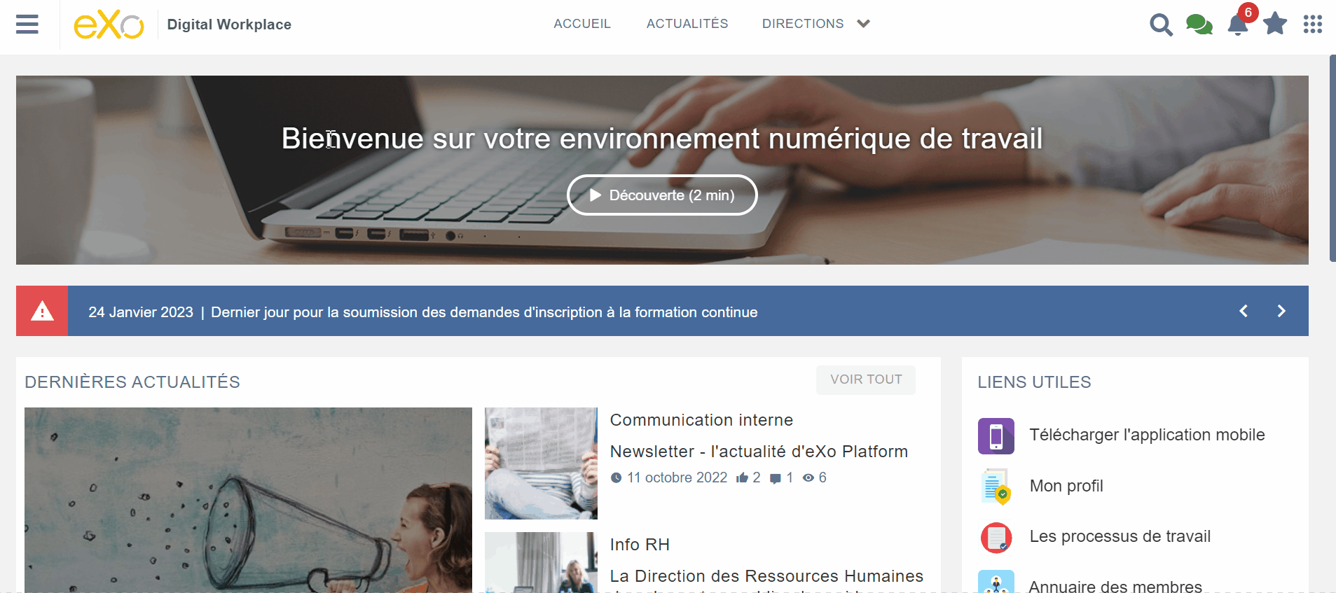 Nouvelle page de connexion et possibilités de personnalisation étendues