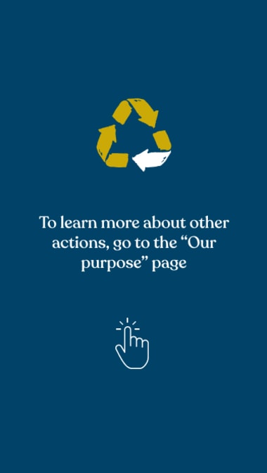 To learn more about other actions, go to the “Our Purpose” page !