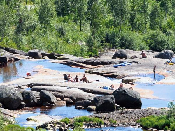 Badeplass Ljoslandsvannet