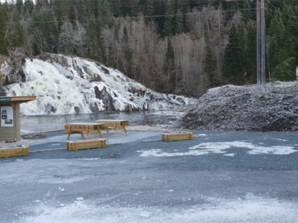 Tavle med 3 infoskilt