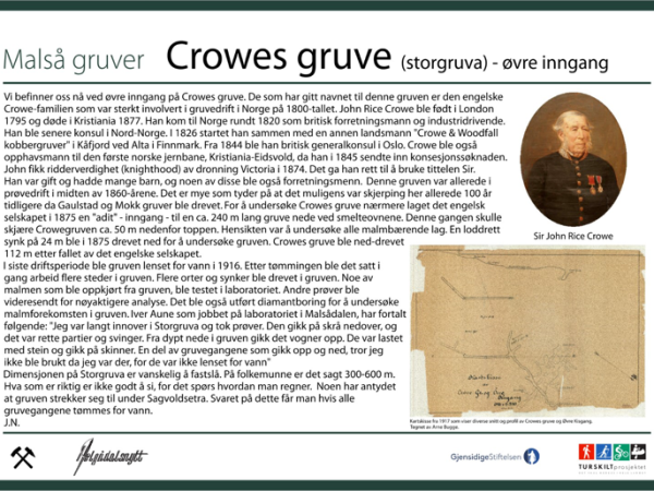 Crowes gruve (Storgruva) øvre inngang