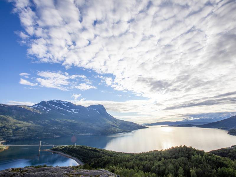 Rombaksbotn utsikt himmel