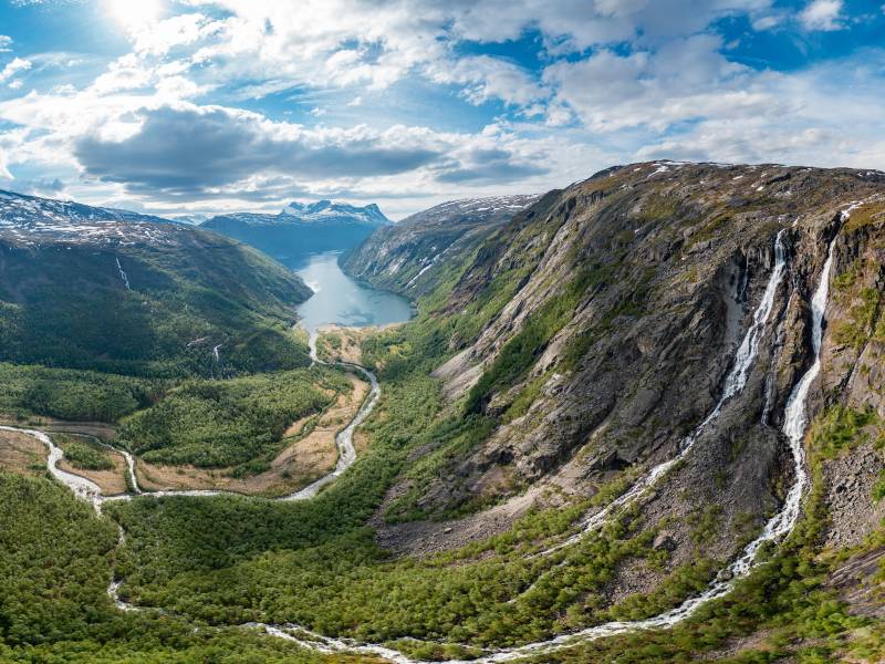 Rombaksbotn utsikt fjell