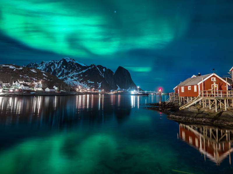 Northern lights in Reine