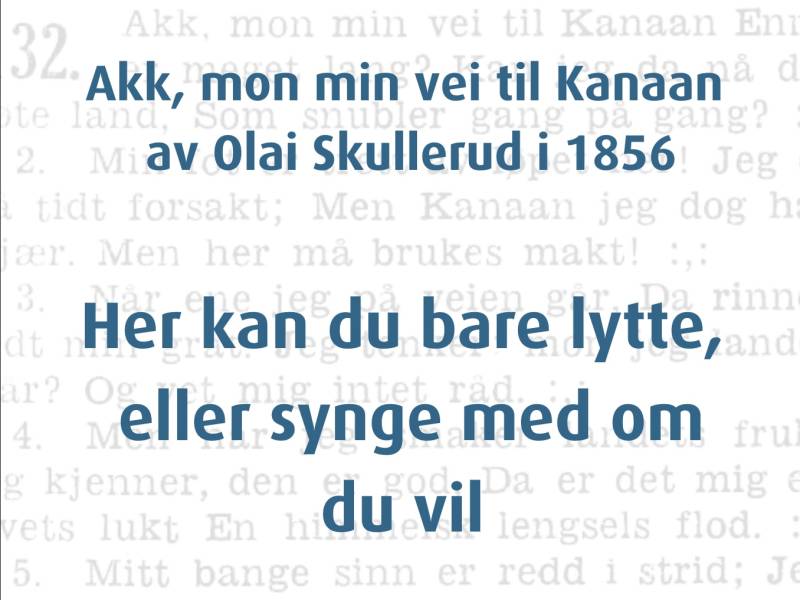 Akk, min min vei til Kanaan