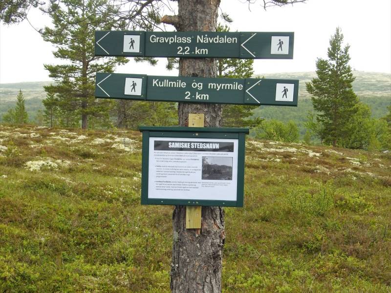 Skilt i skogen