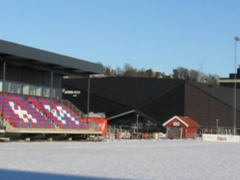 Frambanen ved Arena Larvik