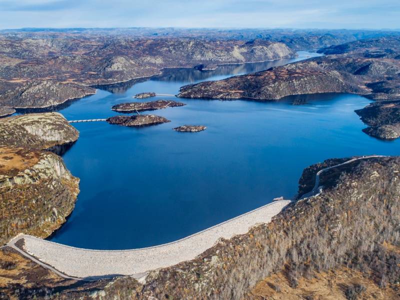 Steinfyllingsdam Nåvatn