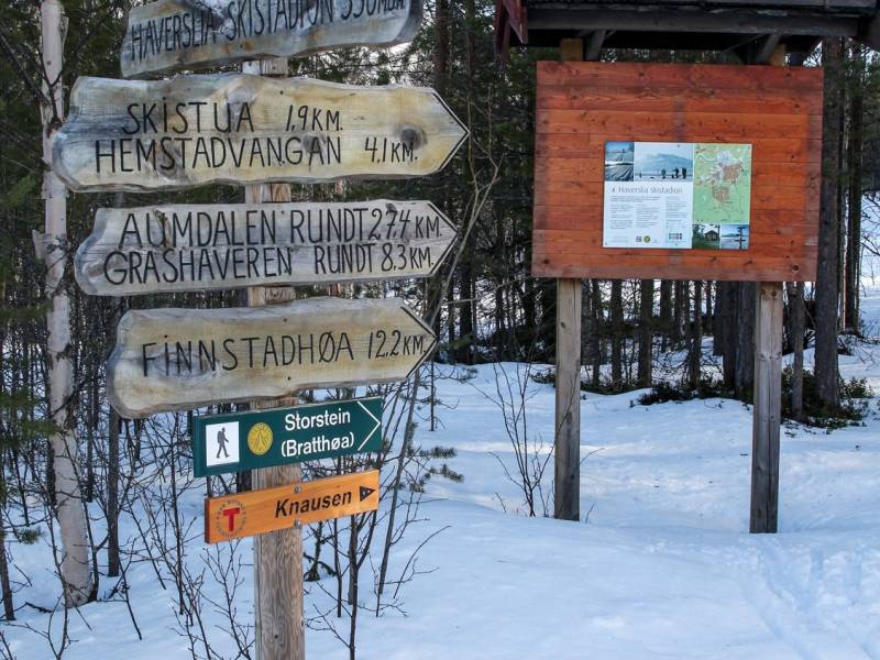 Skilt i skogen