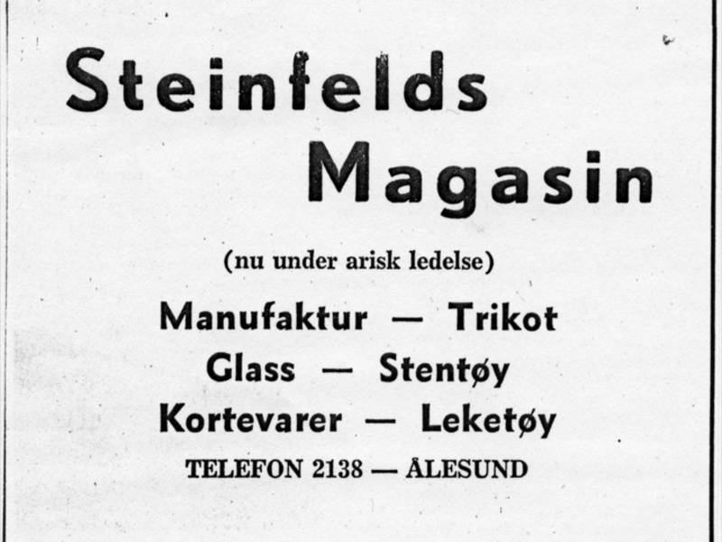 Steinfelds Magasin - annonse