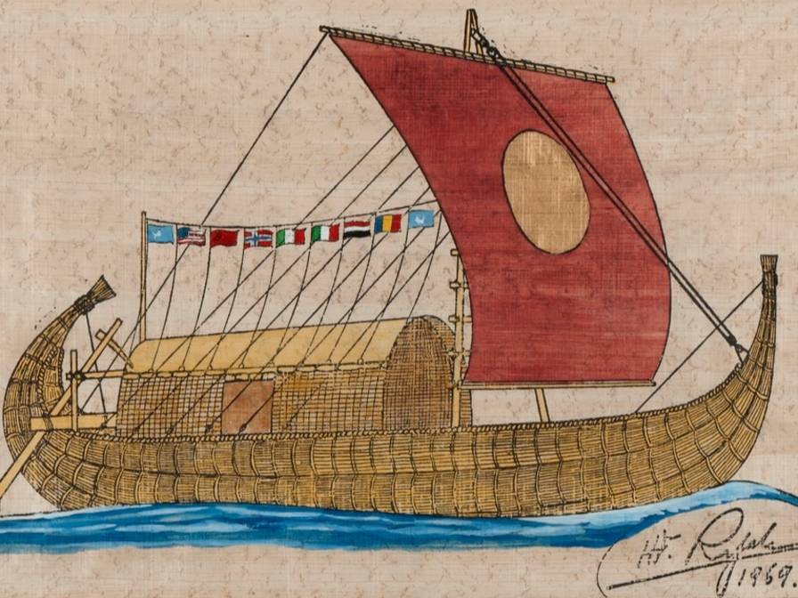 Thor Heyerdahl illustrasjon