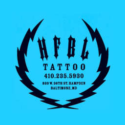 Have Fun Be Lucky Tattoo logo