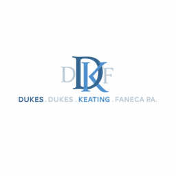 Dukes . Dukes . Keating . Faneca P.A. logo