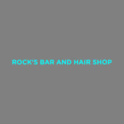 Rock's Bar and Hair Shop logo
