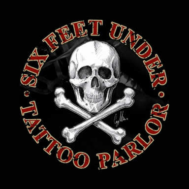 Six Feet Under Tattoo Parlor logo