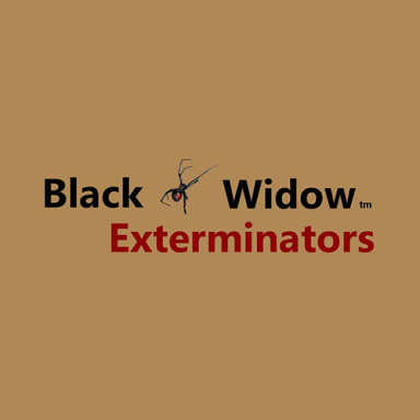 Black Widow Exterminators logo