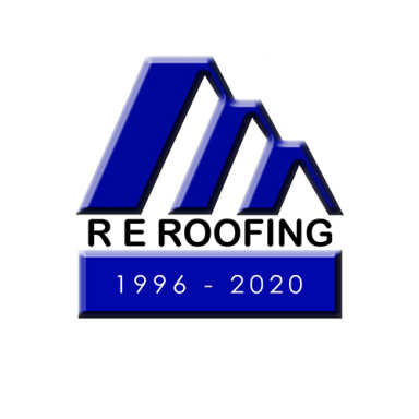 R E Roofing logo