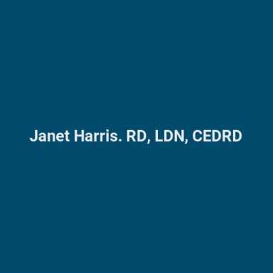 Janet Harris. RD, LDN, CEDRD logo