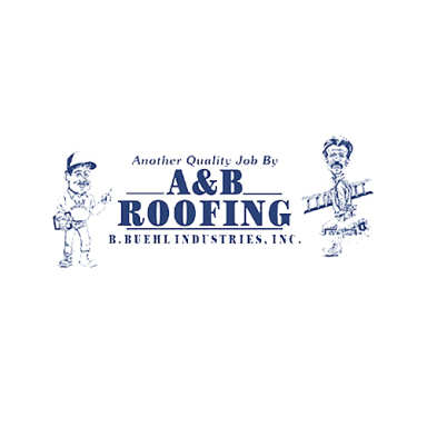 A & B Roofing logo