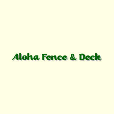 Aloha Fence & Deck logo