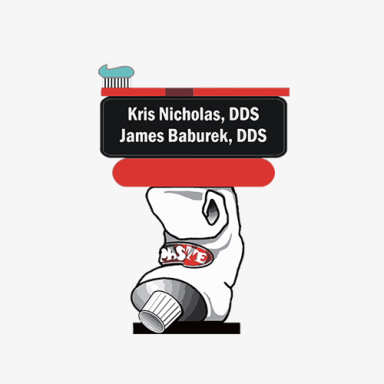 Kris Nicholas, DDS James Baburek, DDS logo