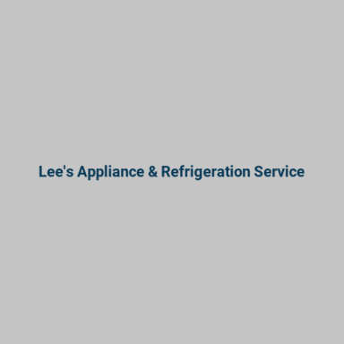 Lee's Appliance & Refrigeration Service logo