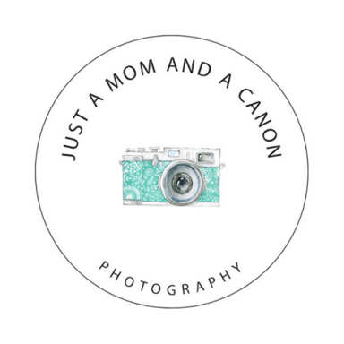 Just A Mom and A Canon logo