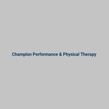 Champion Performance & Physical Therapy logo