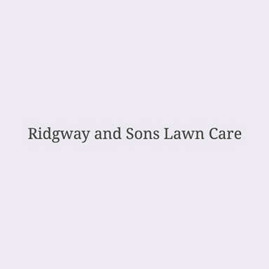 Ridgway and Sons Lawn Care logo