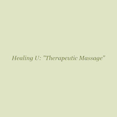 Healing U: "Therapeutic Massage" logo