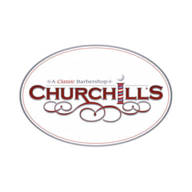 Churchills Barber Shop logo