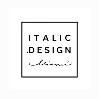 italic design logo