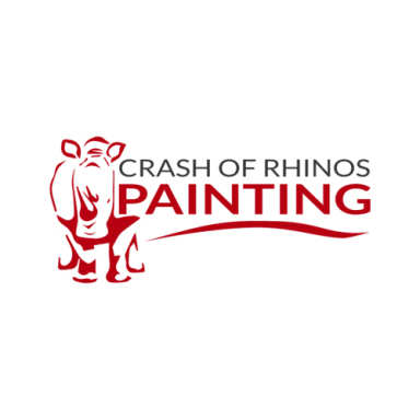 Crash of Rhinos Painting logo