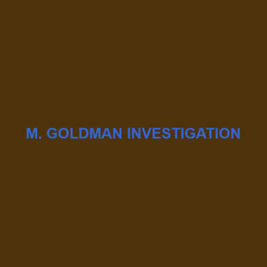 M. Goldman Investigations logo