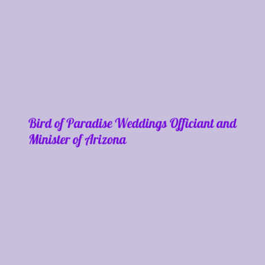 Bird of Paradise Weddings logo