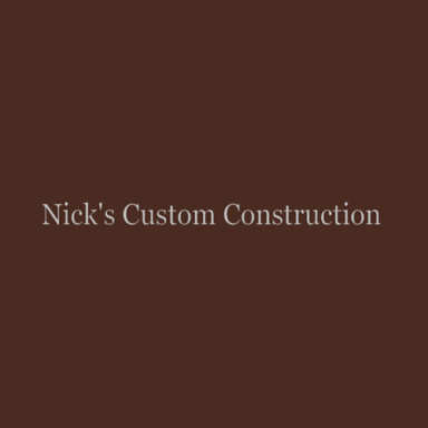 Nick's Custom Construction logo